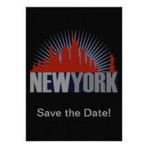 New York City horisont Personliga Inbjudan