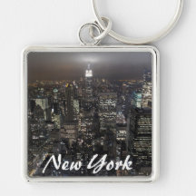 New York för New York horisontnyckelring souvenir
