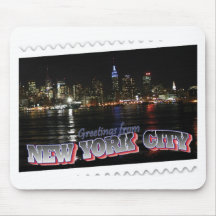 New York horisont på nattempire state Musmatta