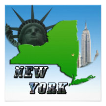 New York karta, frihetsgudinnan, monument Personliga Inbjudan