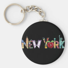 New York keychain Nyckel Ring