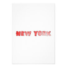 New York Kort För Inbjudningar