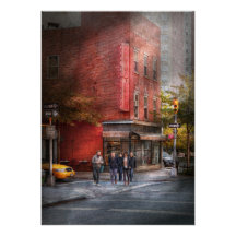 New York - lager - den gammala matvaruaffären Personliga Inbjudningskort