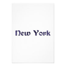 New York Personalized Invitation