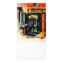 New York Pizzeria Hälsningskort Med Foto