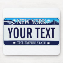 New York registreringsskyltmousepad