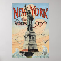 New York vintage affisch