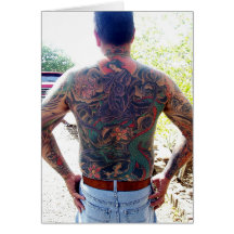 newartsweb - mamma fick jag en tatoo! hälsningskort