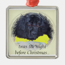 Newfoundland hundnatt för julprydnad juldekoration