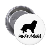 Newfoundland med kall text pins
