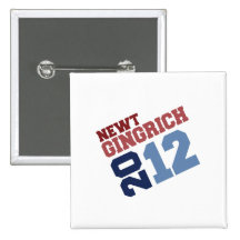 NEWT GINGRICH 2012 GUNGA RÖSTAR KNAPPAR