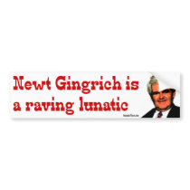Newt Gingrich är yra som är lunatic