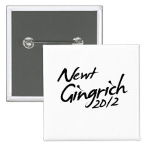 NEWT GINGRICH AUTOGRAF 2012 NÅL
