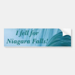 Niagara Falls som jag avverkar för Niagara Falls! Bildekal