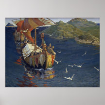 Nicholas Roerich gäster från utländskt tryck kan p Affischer