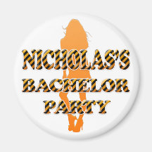 Nicholass ungkarlparty kylskåpmagneter
