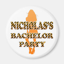 Nicholass ungkarlparty kylskåpsnagnet
