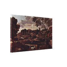 Nicolas Poussin - begravningen av Phocus Kanvasdukar Med Gallerikvalitet