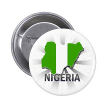 Nigeria flaggakarta 2,0 knappar med nål