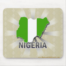 Nigeria flaggakarta 2,0 mus matta