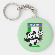 Nigeria fotbollPanda Nyckelring