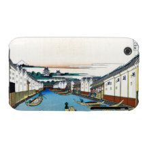 Nihonbashi överbryggar i Edo Katsushika Hokusai Case-Mate iPhone 3 Cases