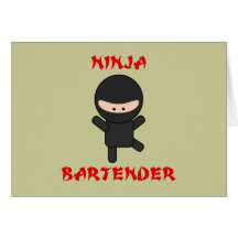 Ninja Bartenderslätt Kort
