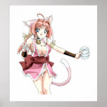 Ninja Catgirl Print