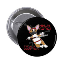 Ninja Corgi Knappar