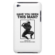 Ninja - har du sett denna man? barely there iPod överdrag
