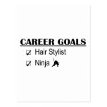 Ninja karriärmål - hårstylist vykort