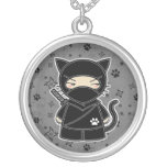 Ninja kattunge! Ninjadorables grå färghalsband