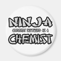 Ninja… kemist kylskåpmagneter