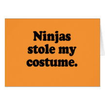 Ninjas stal min dräkt kort