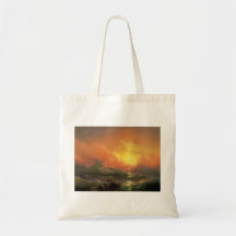 Nionde vinkar Ivan Aivasovsky sjölandskapwaterscap Tote Bag