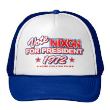 Nixon val 1972 trucker keps