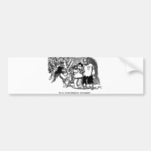 "No, no - he isn't chasing me- we're jogging!" Bumper Sticker