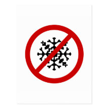no-snö vykort