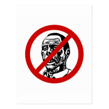 no-zombies vykort