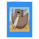 Noahs ark - inga tillåtna katter hälsnings kort