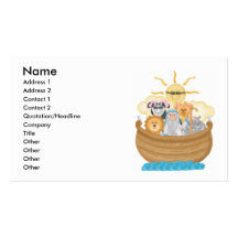 Noahs ark visitkort mall