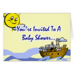Noahs inbjudningar för arkbaby shower kort