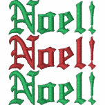Noel! Broderad grundläggande vinandeHoodie