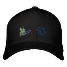 Nog med filetingen - broderad hatt