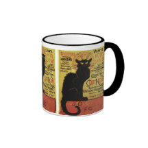 Noir vintagechatta, Vente Hôtel Drouot Steinlen Kaffe Kopp