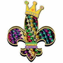 NOLA Dat Fleur de lis pärlor Photo Cut Out