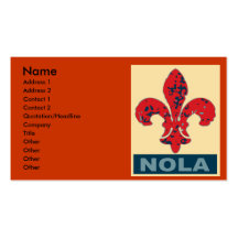 NOLA Fleur De Lis Visitkort Mall