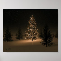 Nolla-julgran Print