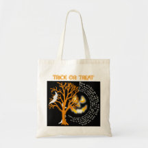 Nolla-lykta för läskig jack 'och spökentoto tote bags