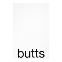 non apparel items with butts customized stationery